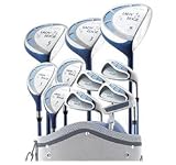 Tour Edge Lady Edge 7 Club Full Set (Driver, #5 FW, #6 Hybrid, #8-Iron, PW, SW, Putter, Cart Bag)