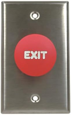 Rutherford 908-MO Mushroom Style Exit Button 24VDC 32D