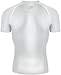 New 024 White Take Five Base Layer Mens Compression Skin Tights Zip Up Top