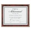 DAX Gold-Trimmed Document Frame with Certificate, Wood, 8.5 x 11 Inches, Mahogany (N2709N7T)