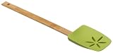 SiliconeZone Medium Slotted Spoon, Green