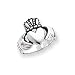 Size 6 Antiqued Claddagh Ring/Sterling Silver