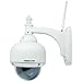 Foscam FI8919W Outdoor Wireless Pan/Tilt IP Camera with IR-Cut Off Filter for TRUE COLOR Images (Not Washed Out), IP66 Waterproof Enclosure, Nightvision, 4mm lens (40&deg; Viewing Angle), Synology & Blue Iris Compatible, Pan 355&deg; Tilt 90&deg;, White