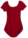 Capezio Women's Short Sleeve Leotard, Garnet, Medium
