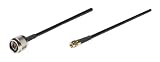 Intellinet Antennenkabel (N-Stecker auf RP-SMA-Stecker, 0,21 dB D&auml;mpfung pro 0,3 m) 3 m schwarz