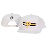 MLB Teams Retro White Flat Bill Snap Back Adjustable Baseball Hat - Pittsburgh Pirates