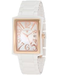 Swiss Legend Womens 10034-WWRA Bella White Mother-Of-Pearl Dial Watch