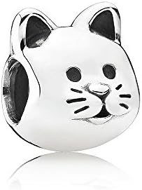 925 Sterling Silver Curious Cat Charm