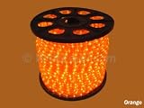 41 foot section of orange 12 volt 1/2 inch led rope light