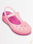 Crocs Women Carlie Mary Jane Cotton Candy Fuchsia Sandals