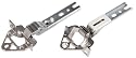 2 Türscharniere für Kühlschränke / Kühler für div. Geräte von Bosch Siemens Neff Constructa Imperial (T-Nr. 268698) etc. auch Miele (T-Nr. 2285121) - neu & original
