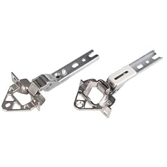 2 T�rscharniere f�r K�hlschr�nke / K�hler f�r div. Ger�te von Bosch Siemens Neff Constructa Imperial (T-Nr. 268698) etc. auch Miele (T-Nr. 2285121) - neu & original