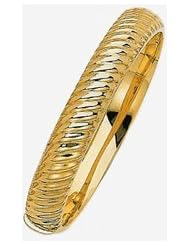 12mm 14k Fancy Bangle Bracelet