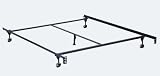 Standard Queen Size Bed Frame with 5 Legs and 1 5/8 Casters By Hollywood Bed Frames