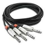 Hosa HSS-020X2 Pro Dual Cable 1/4-Inch TRS - Same 20 Feet