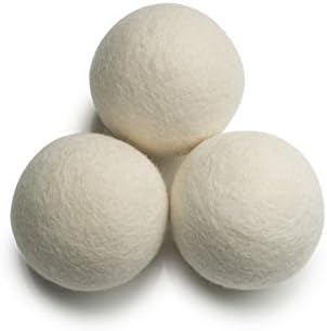 Dryer Dots Wool Dryer Balls, 3-pack (White)