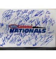 Signed NHRA Sonoma Nationals (Top Fuel / Funny Car) 12 x 18 Top Fuel & Funny Car Photo (37 Signatures in All – Antron Brown, Tony Schumacher, Spencer Massey, Shawn Langdon, Brandon Bernstein, Bob Vandergriff Jr, Terry McMillen, Doug Kalitta, Tommy Johnson Jr, Morgan Lucas, David Grubnic, Khalid Albalooshi, Clay Millican, T.J. Zizzo, Steve Torrence, Troy Buff, Steven Chrisman, Brittany Force, Jack Beckman, Cruz Pedregon, Courtney Force, Johnny Gray, Robe autographed Signed NHRA Sonoma Nationals (Top Fuel / Funny Car) 12 x 18 Top Fuel & Funny Car Photo (37 Signatures in All – Antron Brown, Tony Schumacher, Spencer Massey, Shawn Langdon, Brandon Bernstein, Bob Vandergriff Jr, Terry McMillen, Doug Kalitta, Tommy Johnson Jr, Morgan Lucas, David Grubnic, Khalid Albalooshi, Clay Millican, T.J. Zizzo, Steve Torrence, Troy Buff, Steven Chrisman, Brittany Force, Jack Beckman, Cruz Pedregon, Courtney Force, Johnny Gray, Robe autographed