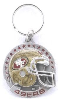 NFL Team Helmet Key Ring - San Francisco 49ers