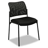basyx by HON HVL506 Mesh Back Armless Guest Chair, Black