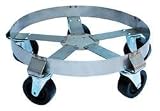 Industrial Grade 6FVJ0 Drum Dolly, 55Gal, Stainless Steel