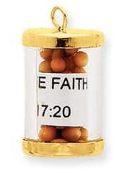 14 Karat Gold Mustard Seeds Capsule Charm