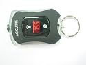 Accutire MS-4660B Keychain Gauge with Flashlight and Red Backlit Display