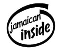 10" Jamaican Inside Vinyl Sticker Decal