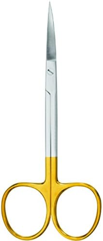 Surgical Scissors 4.5 inches with tungsten carbide inserts extra sharp for ENT EYE SKIN DENTAL VETERINARY SURGEON BY ORANGE INSTRUMENTS