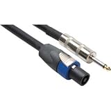 HOSA-PRO SOUND SKT-425Q NEUTRIK SPEAKON TO 1/4 IN M TS 14 AWG X 2 SPEAKER CABLE 25FT