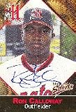 Ron Calloway, Harrisburg Senators - Expos Affiliate, 2001 Multi-Ad Sports Autographed Card