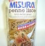 Misura whole wheat pasta - Pene Lisce 1lb.