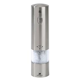Peugeot Rennes Electric Promotional Salt Mill, Stainless Steel and Acrylic