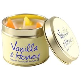 Lily Flame Scented Candle Tin - Vanilla & Honey