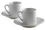 DeLonghi EGP2006 Espresso Cup and Saucer Set with Two Cups and Saucers