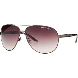 A|X AX150/S Sunglasses - Armani Exchange Adult Aviator Full Rim Sports Eyewear - Brown/Havana/Brown Shaded