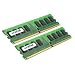 Crucial Technology CT2CP25664AA800 4GB 2GBx2 240-pin DIMM DDR2 PC2-6400 Memory Kit