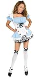 Fairy Tale Alice w/ Bow Stockings Sexy Women's Adult Halloween Outfit - Size M, Dress Size 8-10
