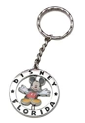 Mickey Mouse Spinning Pewter Keychain