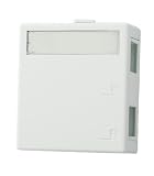Leviton 40822-W QuickPort Surface Mount Housing, 2-Port, White