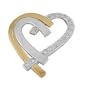 Pendant 14K White and Yellow Gold With Diamonds