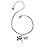 Checkered Race Flag Happy Birthday Heart Charm Bracelet