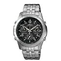 CASIO Black Wave Ceptor Mens Atomic Tough Solar Analog Watch with Metal Band. Model: WVQ600DA-1AV