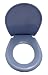 ABATTANT WC - CUVETTE DE TOILETTE INCASSABLE - THERMOPLASTIQUE BLEU - OPIO BERMUDA - SIAMP