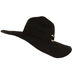 Upf 50+ Sun Beach Shapeable Packable Hat Floppy Black