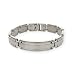 Jewelry : Eve's Addiction Mens Brushed Stainless Steel ID Bracelet