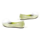 Satin Ballet Flat Tinker Bell Costume Shoe Cute Green Shoes