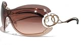 ROBERTO CAVALLI CICNO 223S Sunglasses BROWN GRADIENT / SHINY ROSE GOLD 184 0-0-120