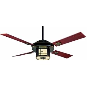 Casablanca P4M55H Bungalow Ceiling Fan, Amber Bronze