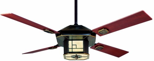 Casablanca P4M55H Bungalow Ceiling Fan, Amber Bronze