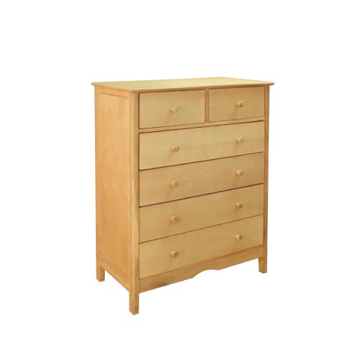 Athena Molly 6 Drawer Dresser Natural